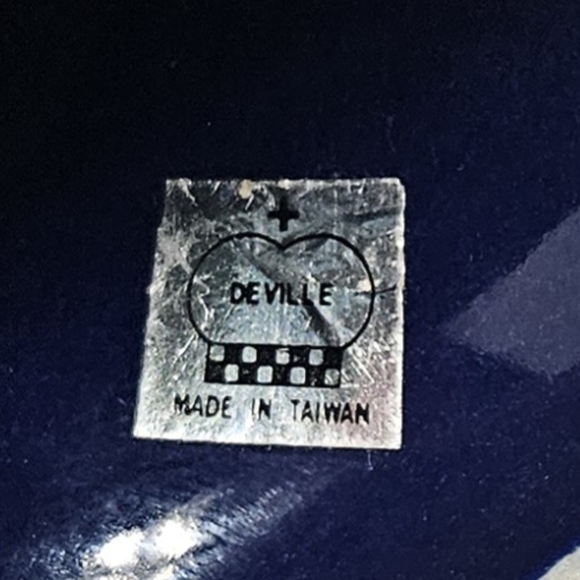 Cobalt Blue Oriental Peacock Design Ceramic 4" Tall Bell Wind Chime - Picture 11 of 11